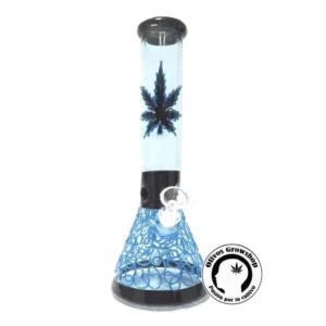 BONG DE VIDRIO CHALA AZUL 40 CM - GLOW