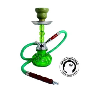 NARGUILE DE VIDRIO 25CM - 1 MANGUERA