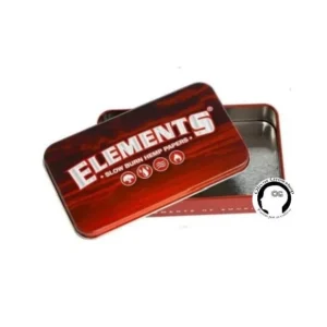 LATA DE METAL ELEMENTS RED 12X6CM