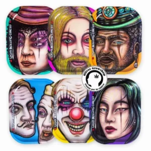 BANDEJA DE METAL LION ROLLING CIRCUS - CHICA 14X18CM