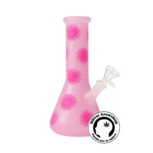BONG DE VIDRIO ROSA 20CM