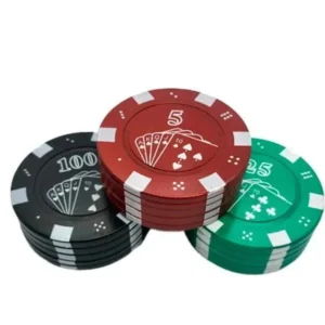 PICADOR METAL FICHA POKER - 2 PARTES