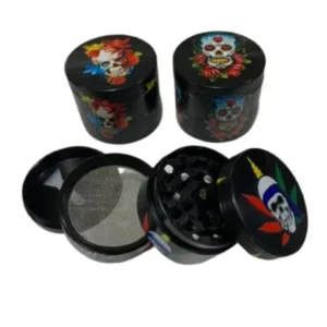 PICADOR DE METAL NEGRO CALAVERAS - 4 PARTES