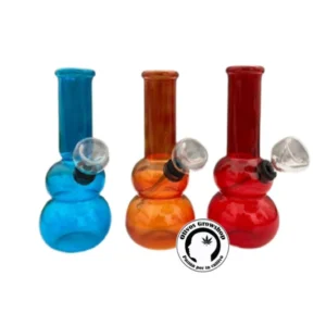 BONG DE VIDRIO DOBLE 14CM