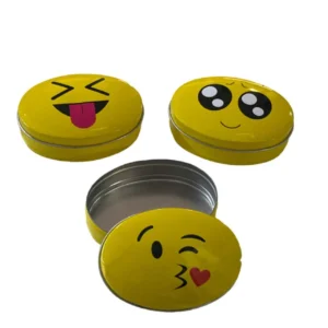 LATA DE METAL EMOJI OVALADA