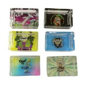 CENICERO DE VIDRIO RECTANGULAR BLUNT REY
