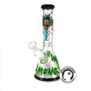 BONG DE VIDRIO RICK 35 CM -GLOW
