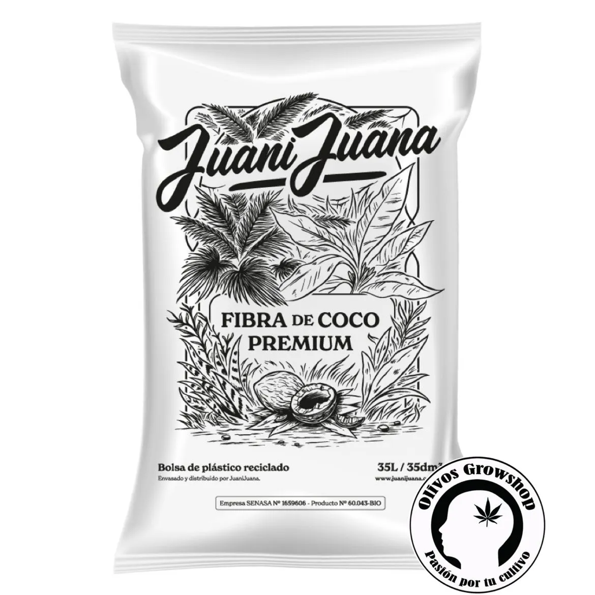 FIBRA DE COCO JUANI JUANA 100 % - 35LTS