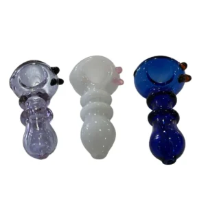 PIPA DE VIDRIO LUNARES 9CM
